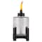 Lamplight TIKI Black/Clear Glass/Metal 6.5 in. Elevated Tabletop Torch 1 pc 1120062 - alternate 1